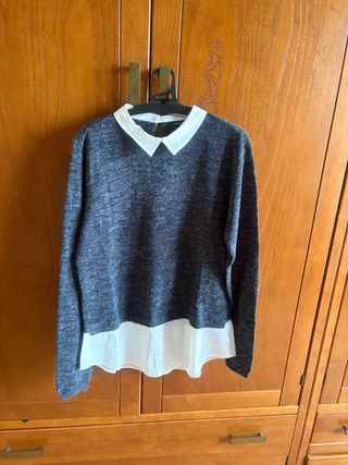 Jersey Esmara cuello blanco Talla M