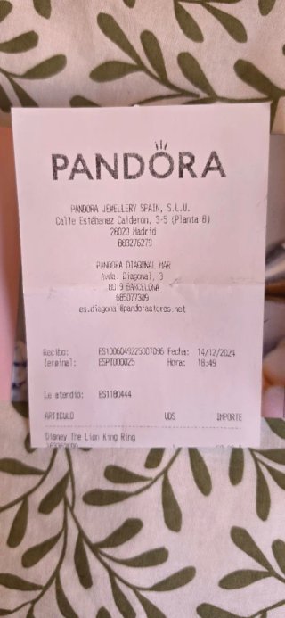 Anillo Pandora Rey León