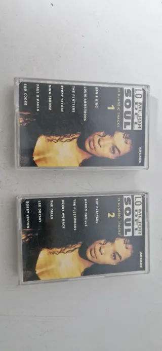 Cintas de Cassette Lo Mejor del Soul Vol. 1 y 2