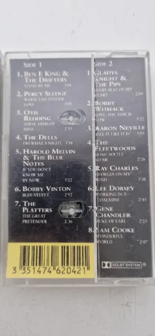 Cintas de Cassette Lo Mejor del Soul Vol. 1 y 2