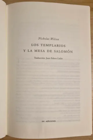 LOS TEMPLARIOS Y LA MESA DE SALOMÓN