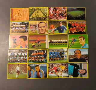 Lote 20 cromos Fútbol Danone Acción