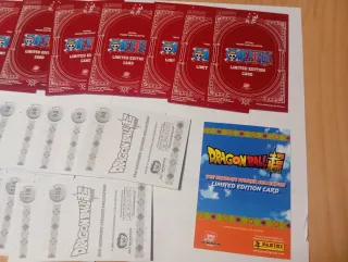 Lote Cartas One Piece y Dragon Ball