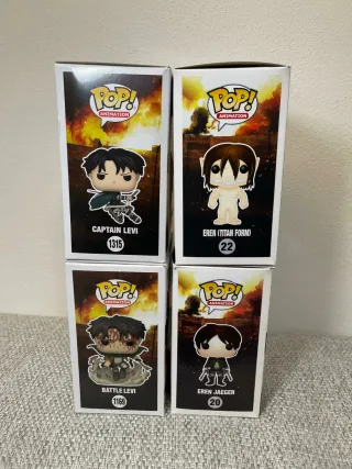 Funko Pop Attack on Titan Set 4 Pezzi