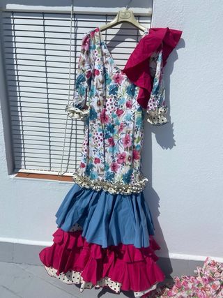 Traje de flamenca estampado floral