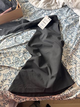 Top Zara Lazo Negro Talla XS