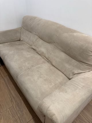 Sofá 3 plazas beige