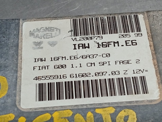 CENTRALITA MOTOR UCE FIAT SEICENTO (187) 46555916