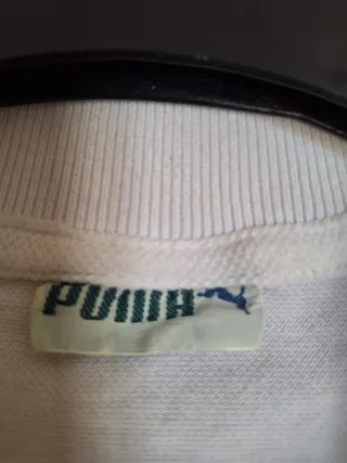 Maglia Polo Puma Vintage anni 70 Bianca tg 46/S it