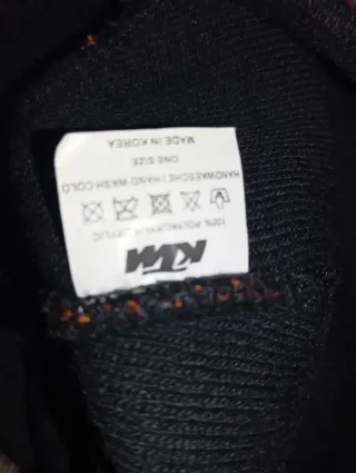 Gorro invierno KTM a cuadros naranja y negro