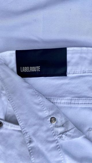 Jeans bianchi Label Route Made in Italy