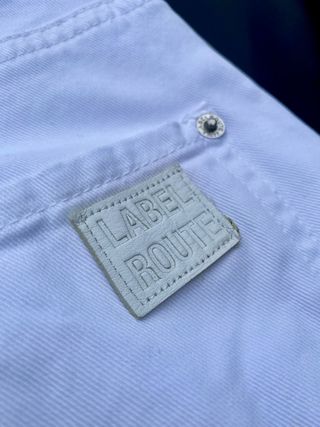 Jeans bianchi Label Route Made in Italy