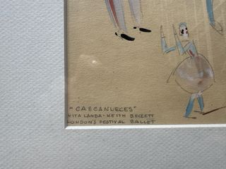 Acuarela ballet Casse-Noisettes Noblom 1954