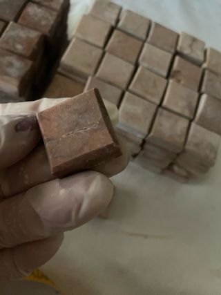 Tasselli in marmo per mosaici