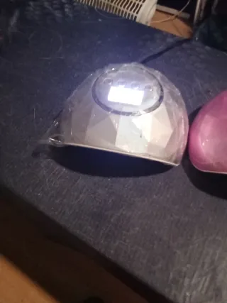 Máquina Uñas LED UV Rosa y Blanca