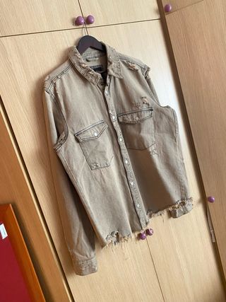 Sobrecamisa Zara Beige