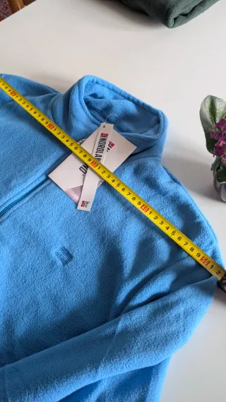 Pile invernale Nordland mezza zip azzurro - XL