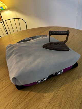 Bolso artesanal hecho a mano con telas