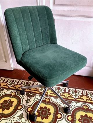 Silla escritorio vintage Sklum verde