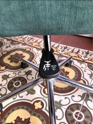 Silla escritorio vintage Sklum verde