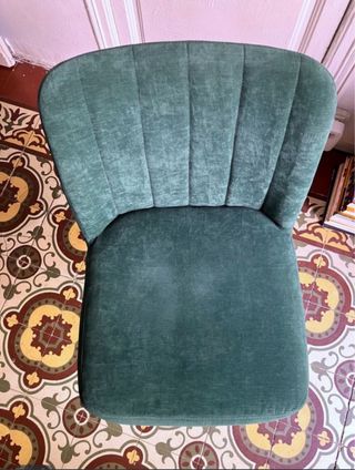 Silla escritorio vintage Sklum verde