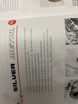 Carrete Hart Silver Metal 5000.