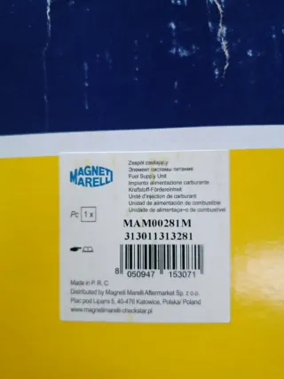 Bomba de combustible Magneti Marelli PEUGEOT 308 I