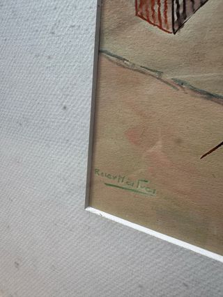 Acuarela original Roser Mestres firmada