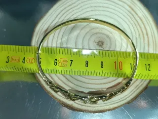 Brazalete Oro Laminado Circonitas