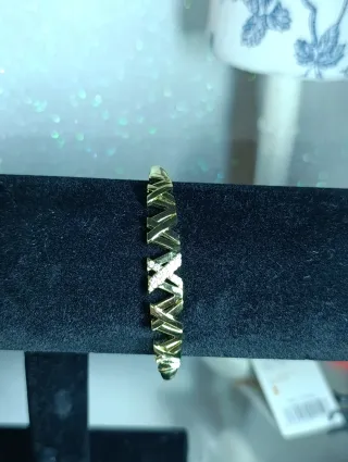 Brazalete Oro Laminado Circonitas
