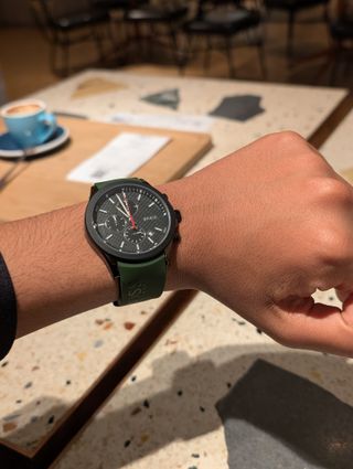 Reloj BOSS Gris con Correa Verde