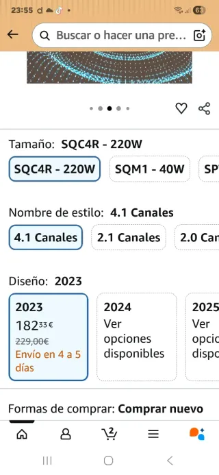 Barra de Sonido LG Negra SQC4R