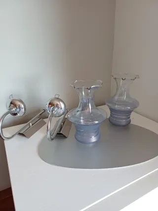 Juego de 2 pantallas de cristal azul