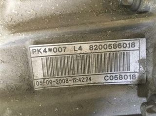 43621 caja pk4 renault laguna 2.0 dci (bt0k, bt0j,