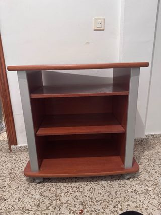 Mueble TV salón madera y metal
