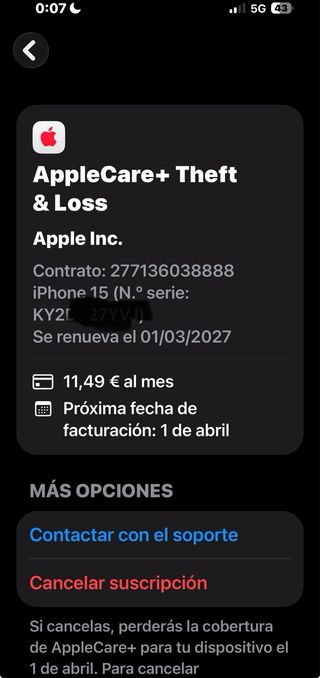 iPhone 15 Amarillo 128 gigas