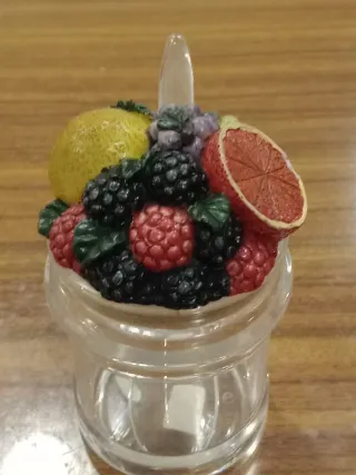 Açucareiro Acrílico Decorativo Frutas