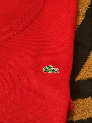 Jersey Lacoste VINTAGE Rojo Talla L