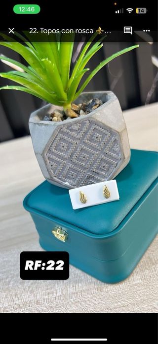 Aretes Chanel Oro Laminado 18K