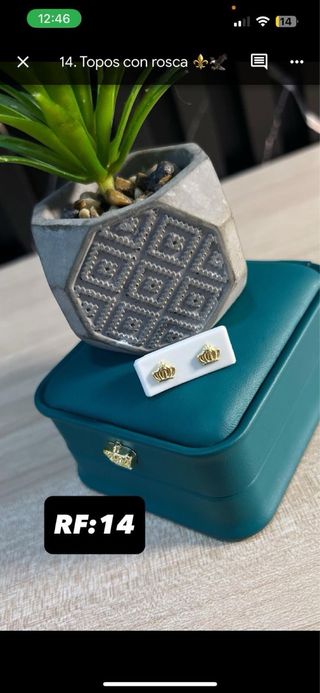 Aretes Chanel Oro Laminado 18K