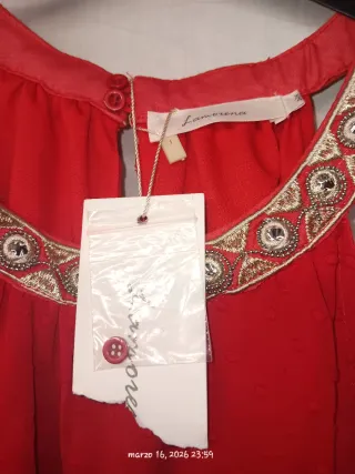 Camiseta de vestir Talla Única Roja