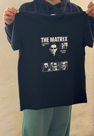 Camiseta Matrix Neo Negra Talla M