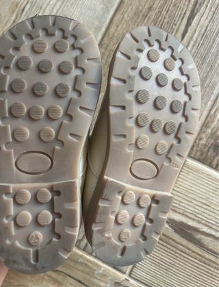 Scarpe bimbo/aBimbo T-bar pelle beige