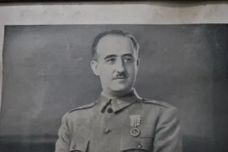 Antiguo grabado Franco Franco