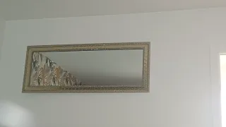 Espejo decorativo dorado y plateado