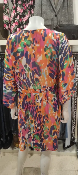 Kimono estampado animal multicolor