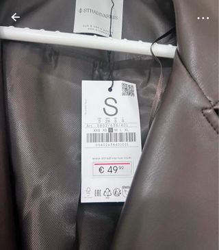 Abrigo trench marrón Stradivarius Talla S