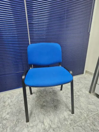 2 Sillas de Oficina Azules