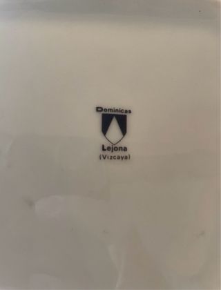 Pareja Bandejas Porcelana Domínicas Lejona