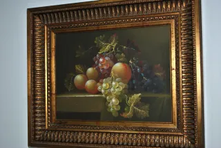 Cuadro bodegón óleo frutas